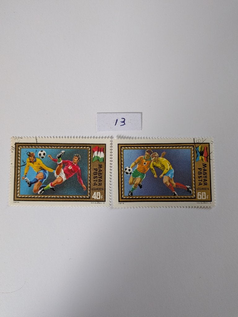 Voetbal, Verzenden, Gestempeld