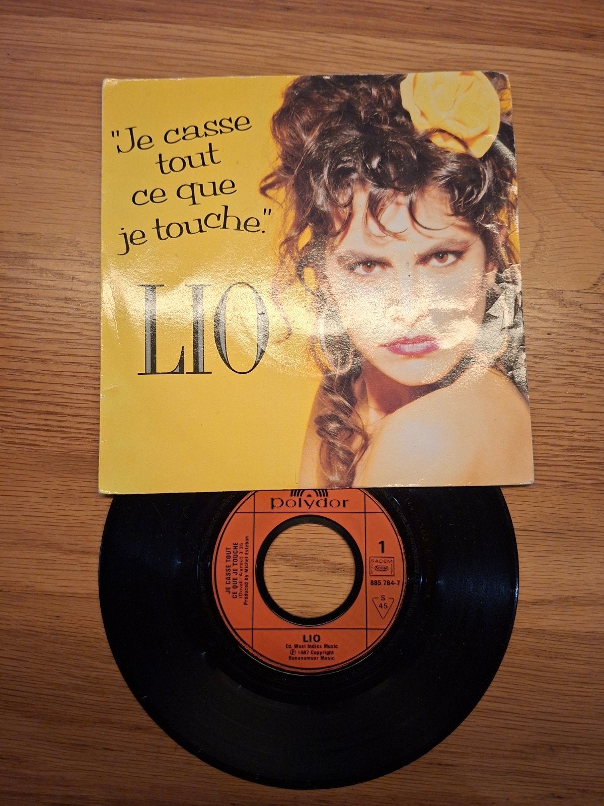 Lio - Je casse tout ce que je touche 7 inch single, Gebruikt, 7 inch, Ophalen of Verzenden, Pop