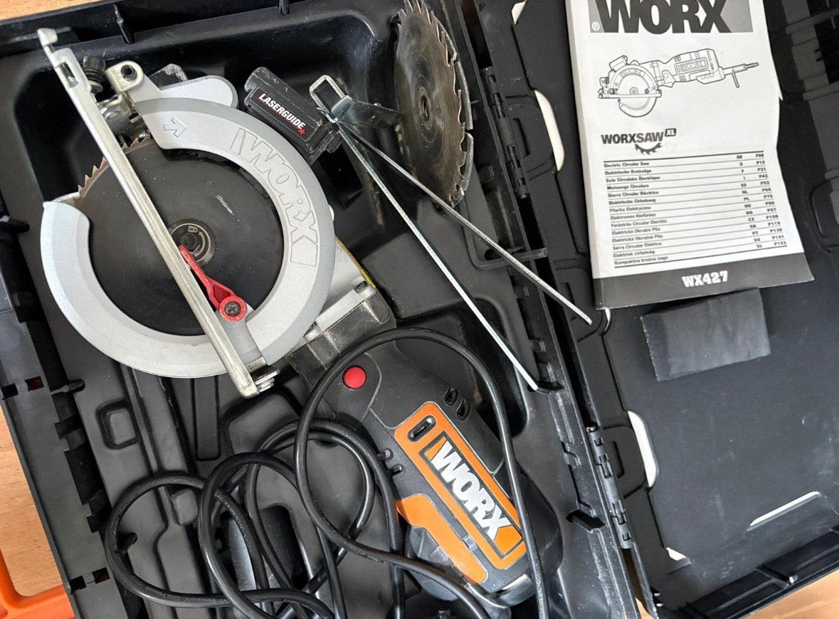 Workx WX427 Cirkelzaag Multifunctioneel, Doe-het-zelf en Verbouw, Ophalen, Zo goed als nieuw, Minder dan 700 watt, Haakse handslijpmachine