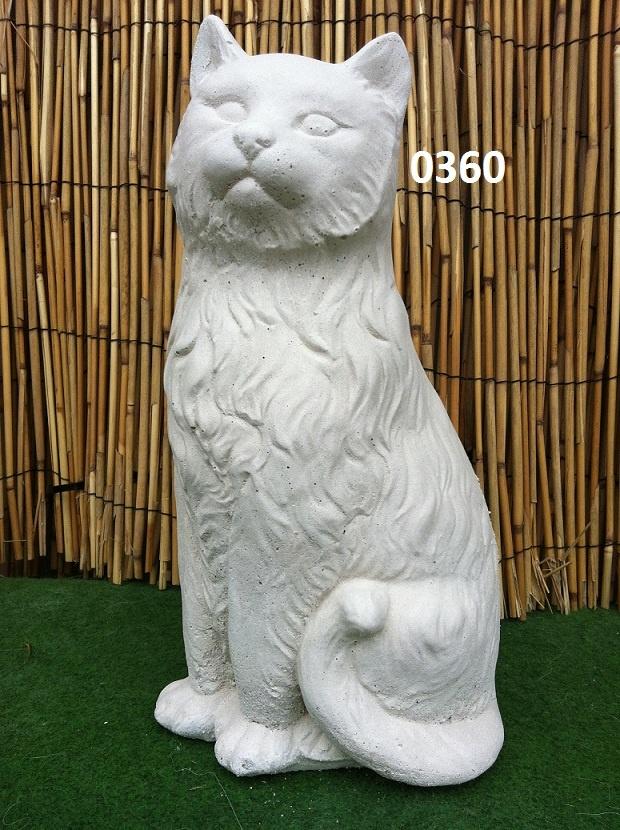 Poes / kater.  nr 0360., Tuin en Terras, Tuinbeelden, Ophalen, Nieuw, Beton, Dierenbeeld