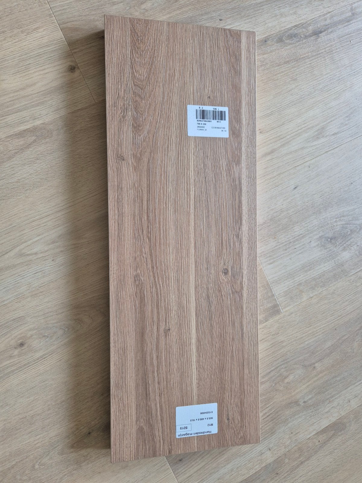 Primabad planchet melamine 'honey oak' 70 cm nieuw, Ophalen, Overige typen, Nieuw, 50 tot 100 cm