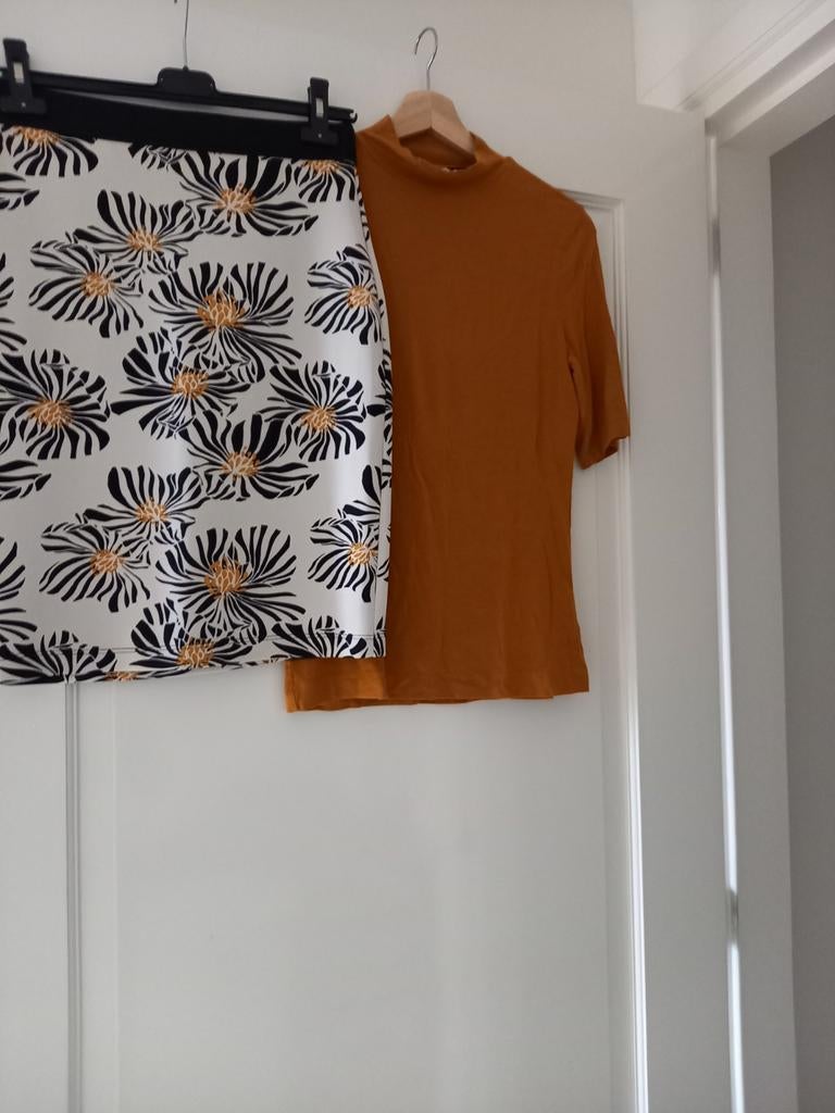 Kyra en ko mooie rok met bijpassend shirt mt M, Maat 38/40 (M), Blauw, Ophalen of Verzenden, Zo goed als nieuw