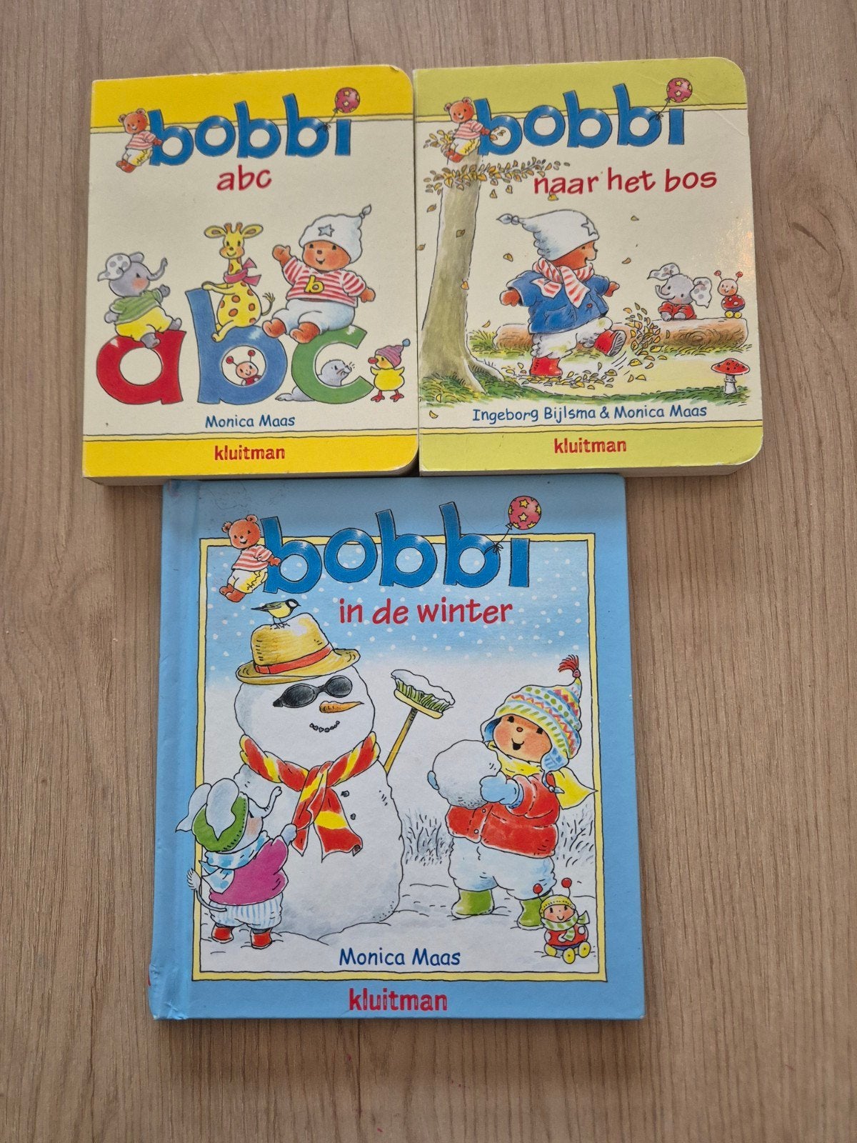Bobbi Boeken: ABC, Naar het bos, In de winter (3 stuks), Ophalen, Gelezen, Monica Maas