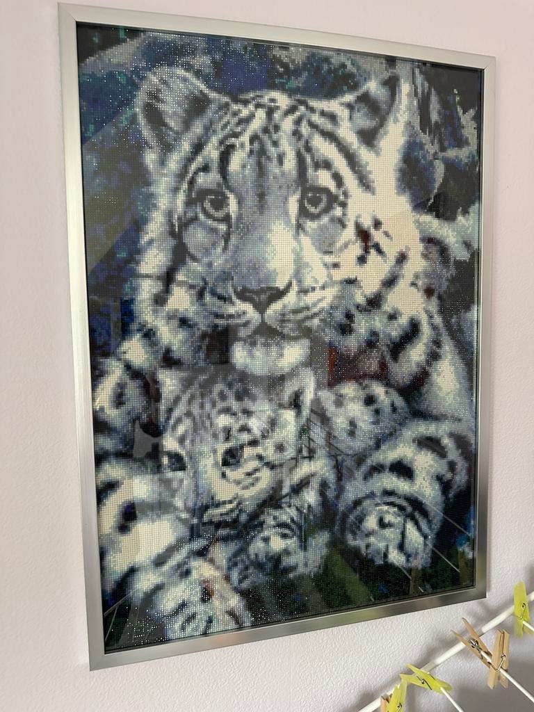 Diamond painting tijger, Ophalen