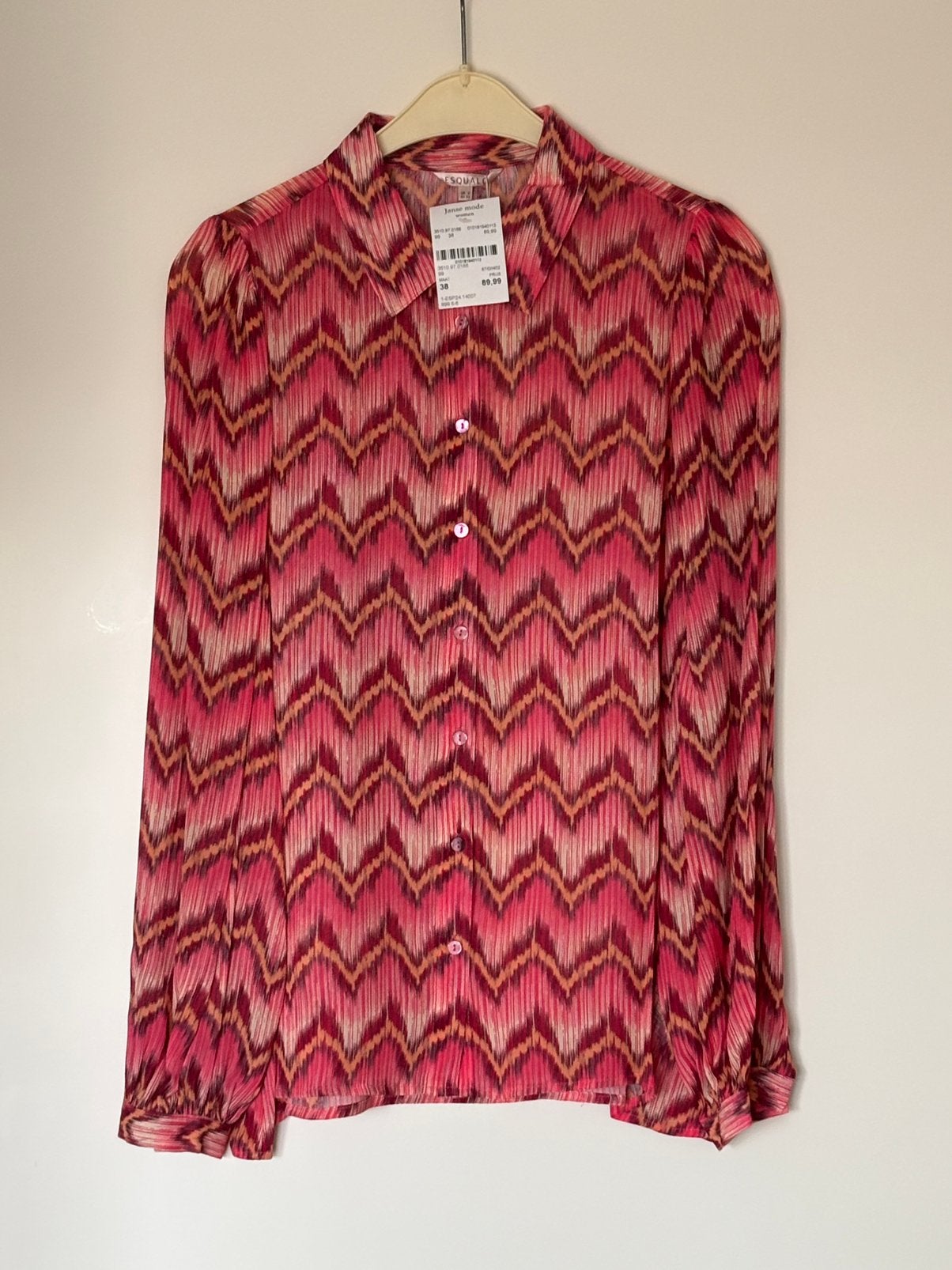 Nieuw met kaartje: zomerse blouse Esqualo maat 38, Verzenden, Nieuw, Maat 38/40 (M), Roze