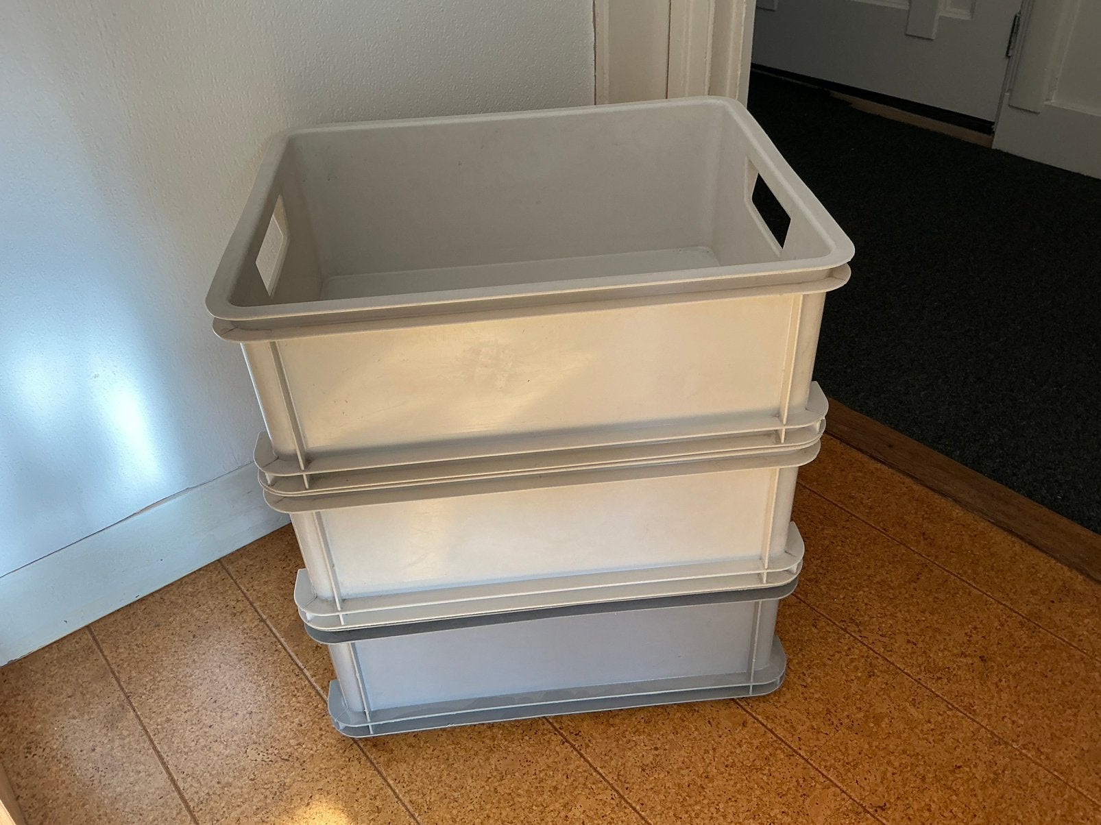 3 Curver boxen - Medium = lage boxen, Ophalen, Minder dan 35 cm, Minder dan 40 cm, Doos