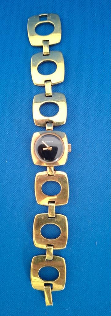 Mooi goudkleurig dameshorloge van Cordella, Sieraden, Tassen en Uiterlijk, Horloges | Antiek, Overige merken, Staal, Ophalen of Verzenden