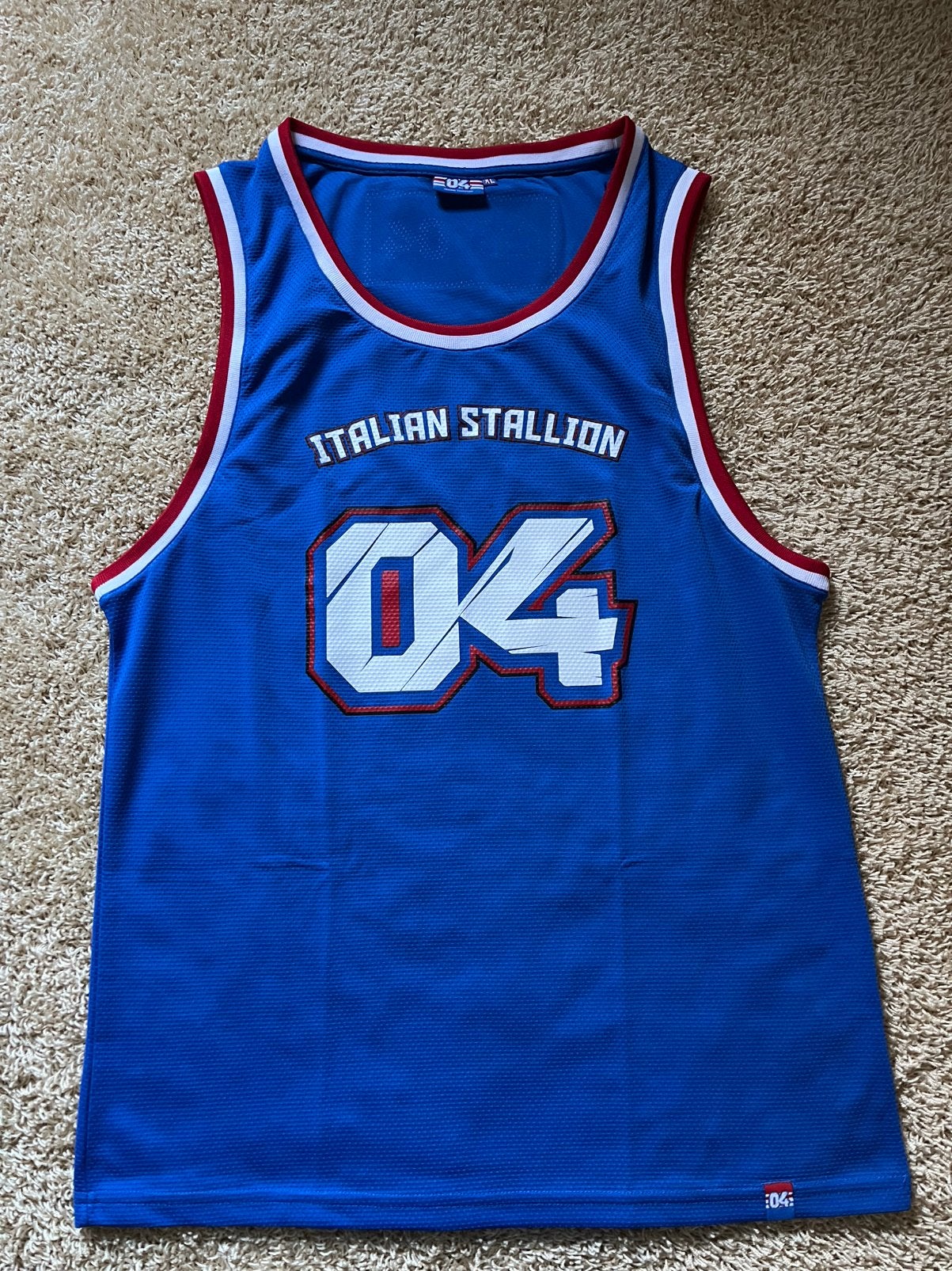 Basket hemd/singlet andrea dovizioso 04 motogp blauw mt. XL, Ophalen of Verzenden, Nieuw, Maat 56/58 (XL), Blauw