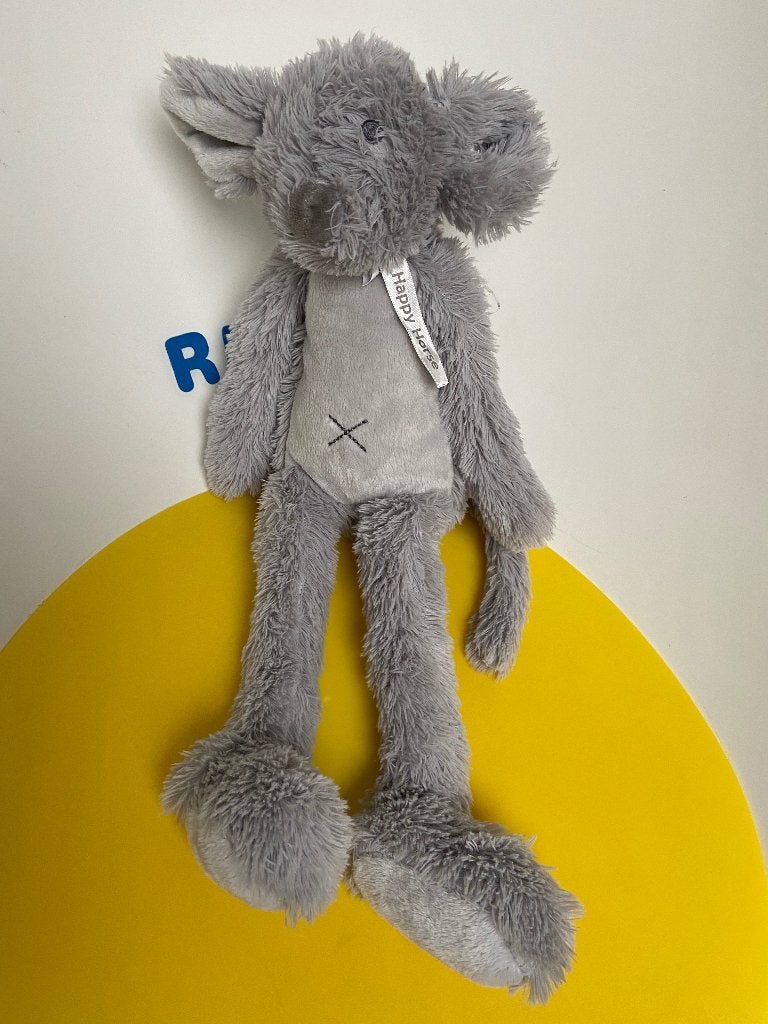 K3149 happy horse muis grijs, Kinderen en Baby's, Speelgoed | Knuffels en Pluche, Ophalen of Verzenden, Zo goed als nieuw, Overige typen
