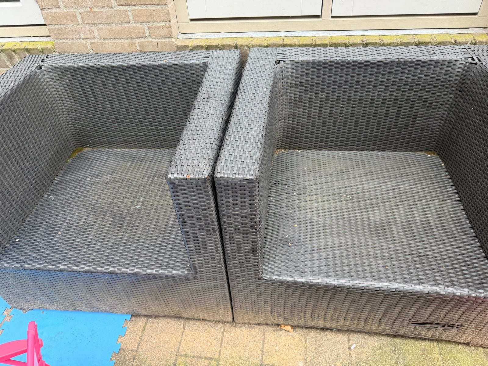 1 Wicker tuinstoel - moeten schoongemaakt worden, Ophalen of Verzenden, Gebruikt, Wicker