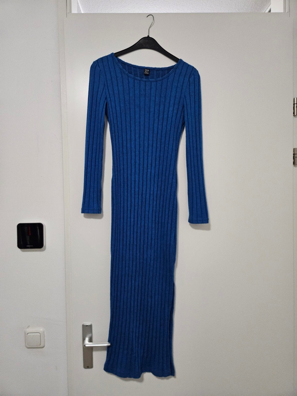 Blauwe lange jurk Shein, Kleding | Dames, Zo goed als nieuw, Maat 36 (S), Onder de knie, Shein