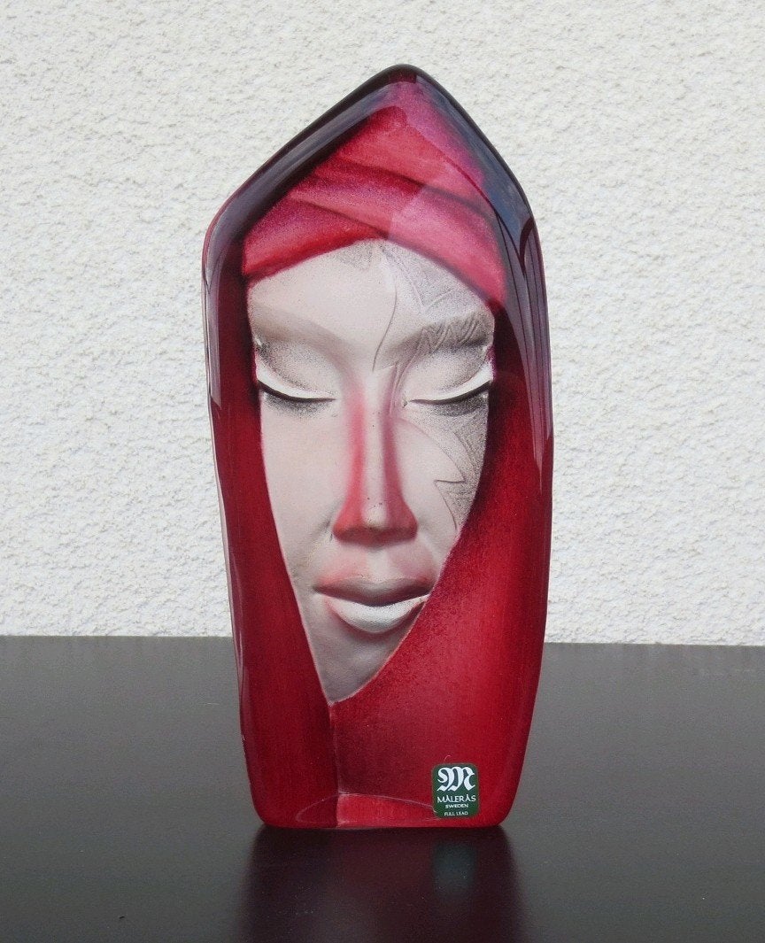 Sculptuur Batzeba (rood) M.Jonassen, Ophalen of Verzenden