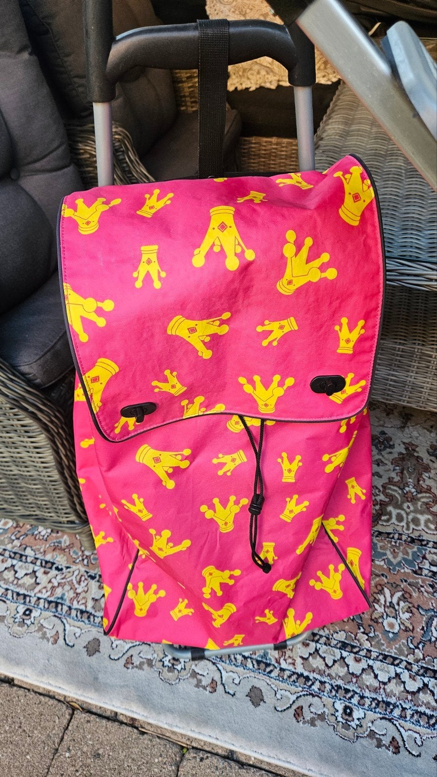 Ikea boodschappenkar nieuwstaat, 30 cm of meer, Minder dan 35 cm, Zo goed als nieuw, Roze