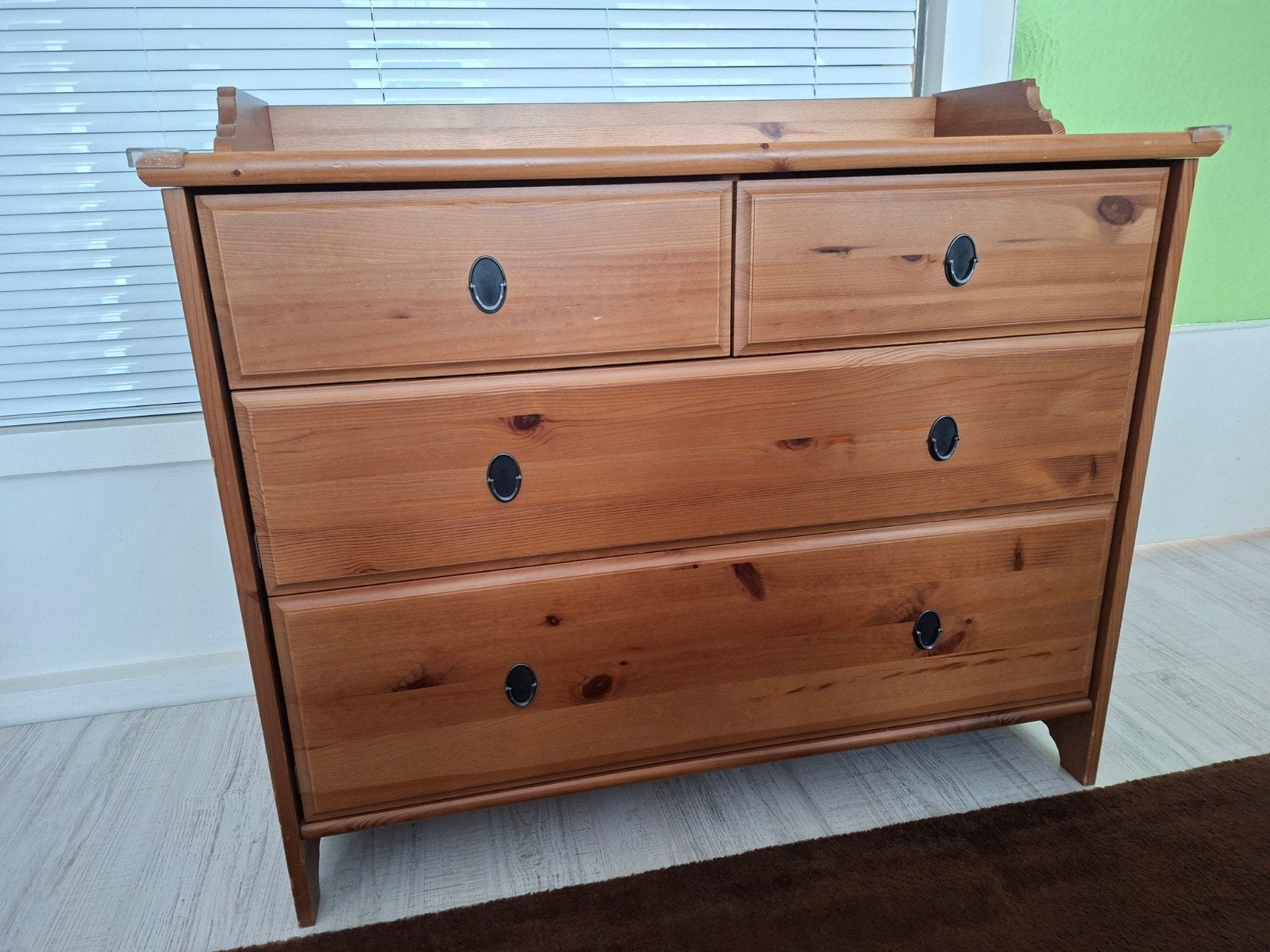 IKEA Leksvik Commode / Ladekast - Massief Grenenhout, Gebruikt, Klassiek, Antiek, Landelijk, 3 of 4 laden, Minder dan 100 cm