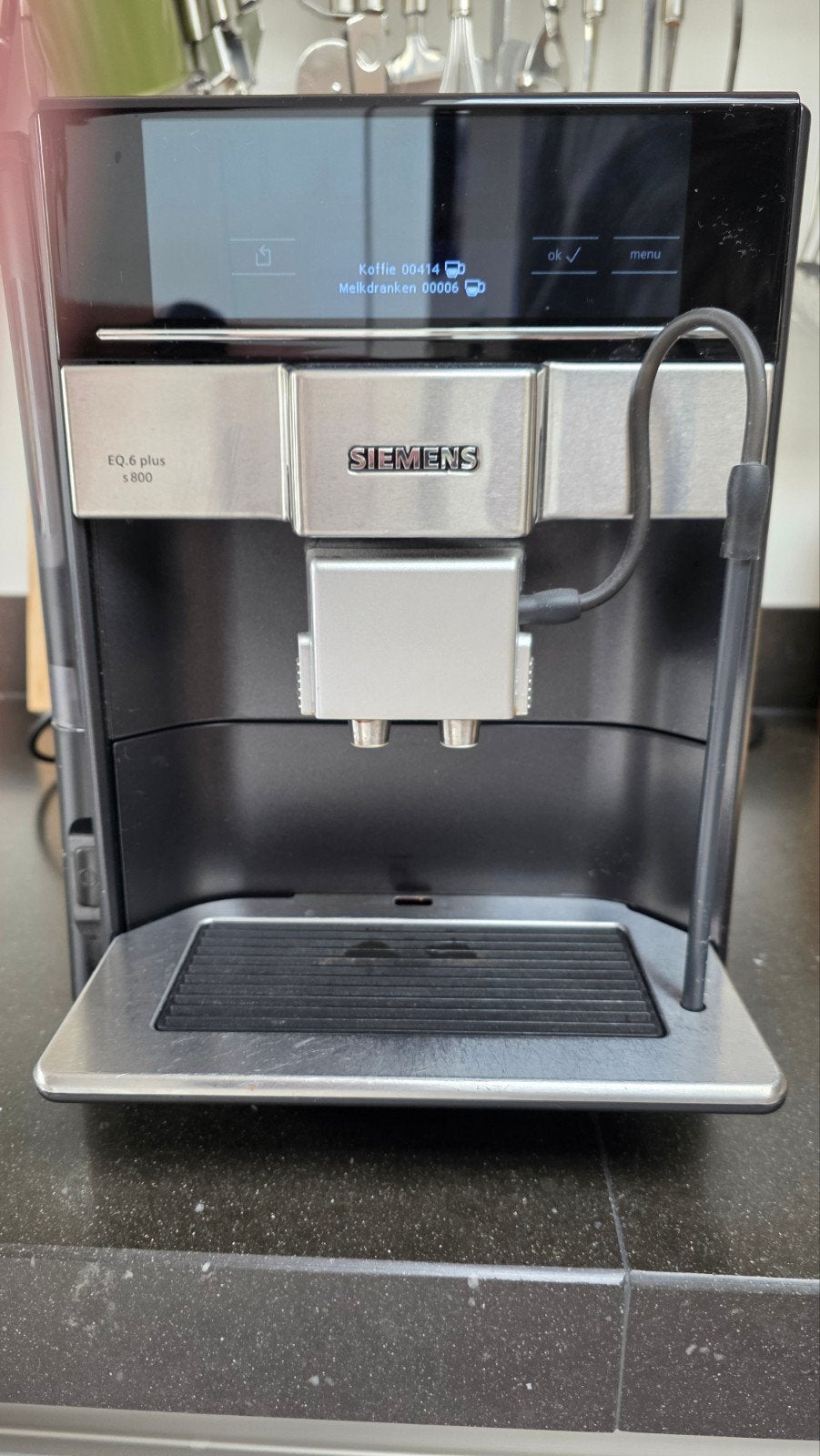 Siemens EQ.6 plus s800 volautomatische espressomachine, Witgoed en Apparatuur, Koffiezetapparaten, Ophalen, Koffiemachine, Koffiebonen