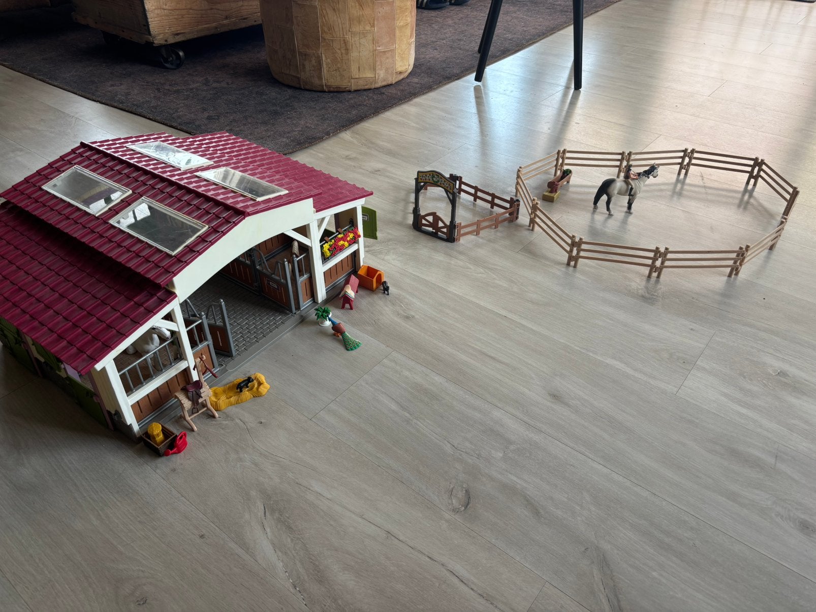 Schleich Horse Club manege met accessoires, Ophalen, Gebruikt