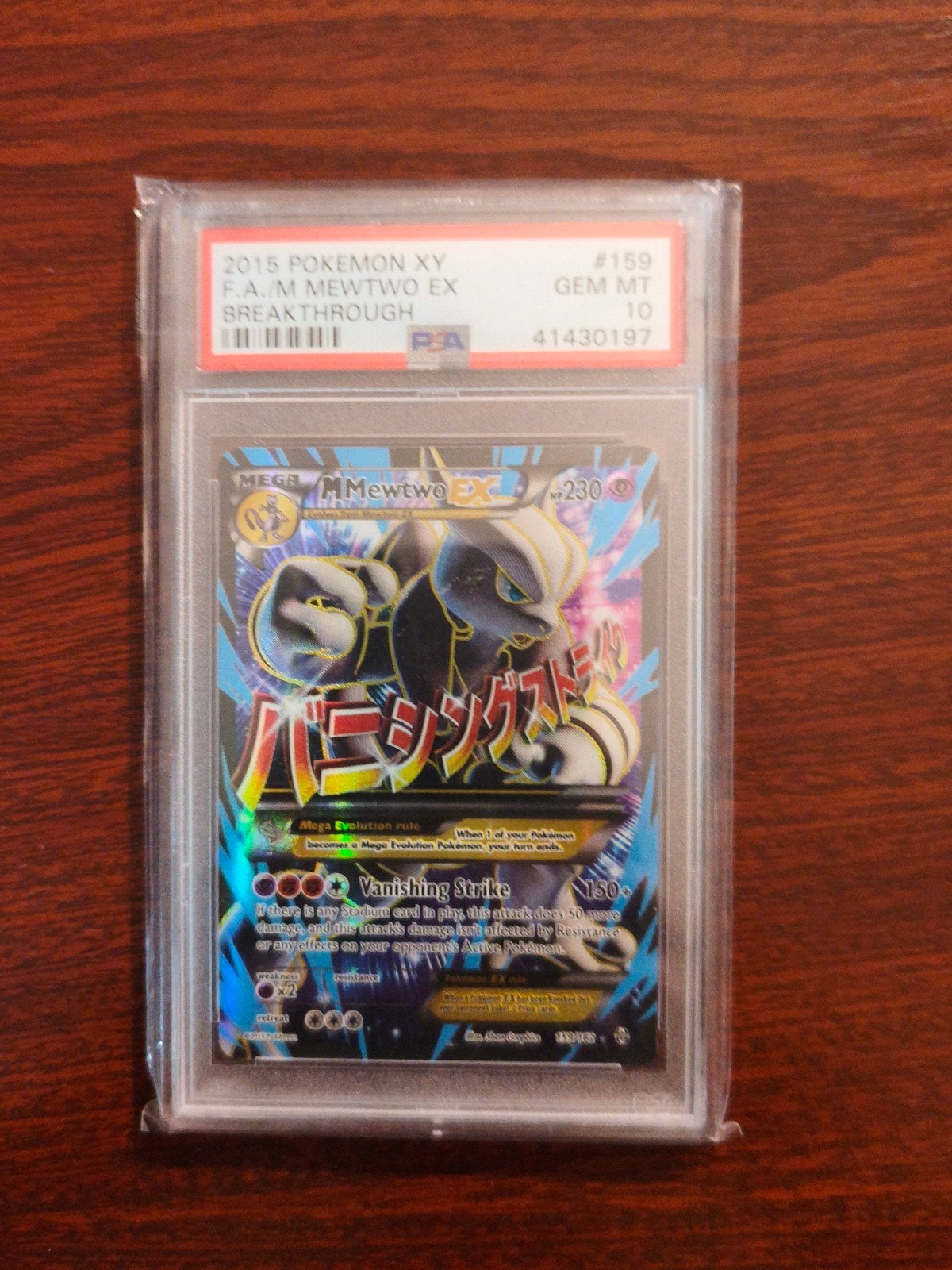 Mewtwo 159 PSA 10 XY - Zeldzame Pokémon Kaart, Ophalen of Verzenden, Zo goed als nieuw, Losse kaart