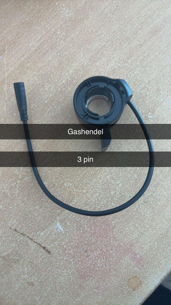 Gashendel 3-pins voor E-bike/Scooter, Ophalen, Gebruikt