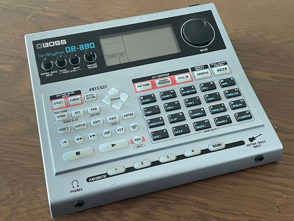 Boss DR-880 Dr. Rhythm drummachine, Muziek en Instrumenten, Drumcomputers, Ophalen of Verzenden, Zo goed als nieuw, Boss
