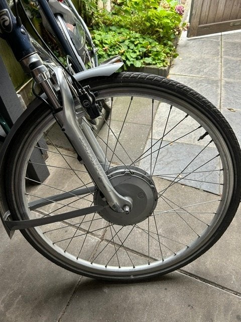 Voor fiets wiel met motor voor Batavus Gazelle Koga, Ophalen, Gebruikt