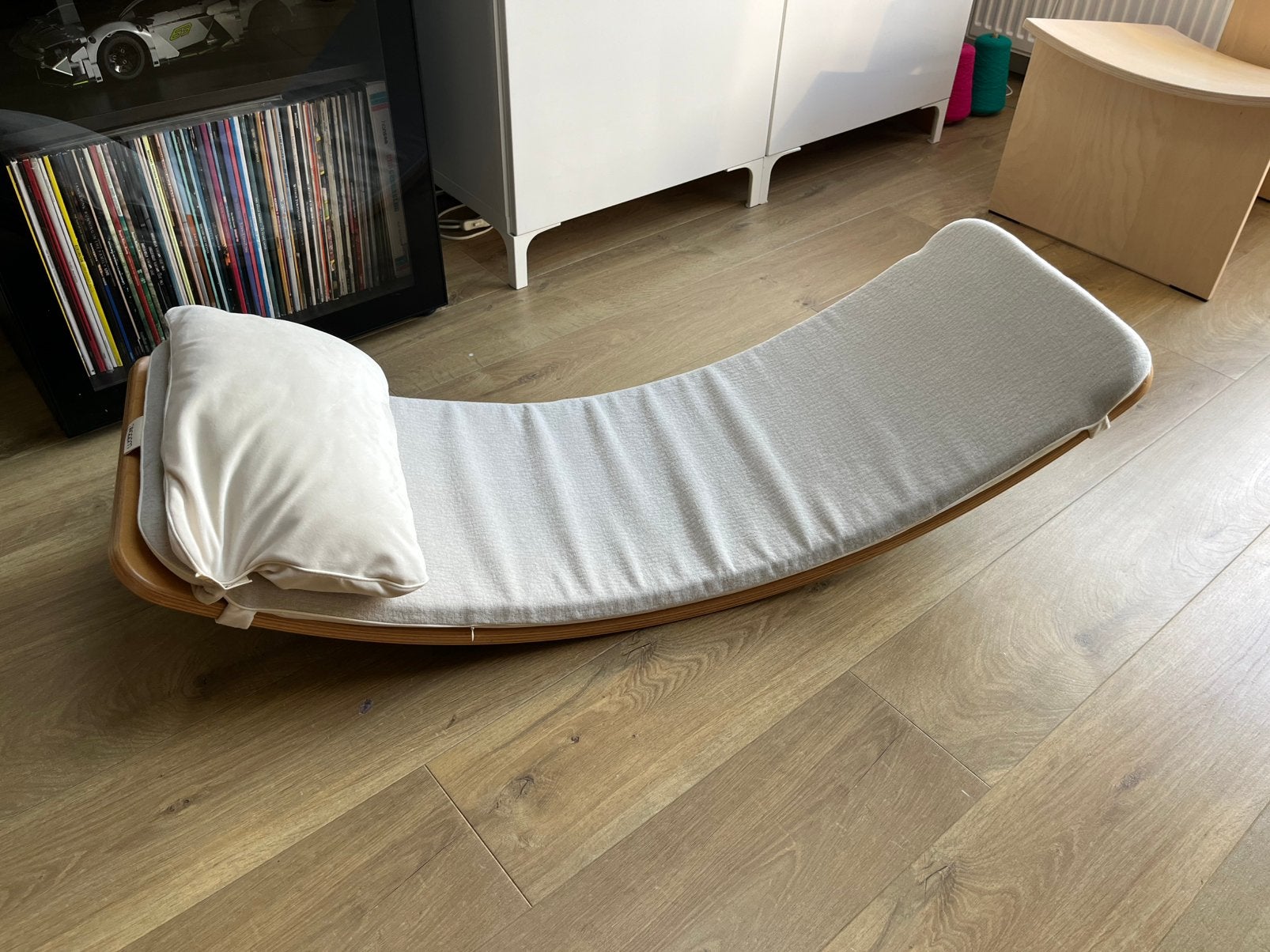 Hele nette Wobbel XL met vilt, deck en kussen, Ophalen, Gebruikt, Rij- of Hobbelspeelgoed