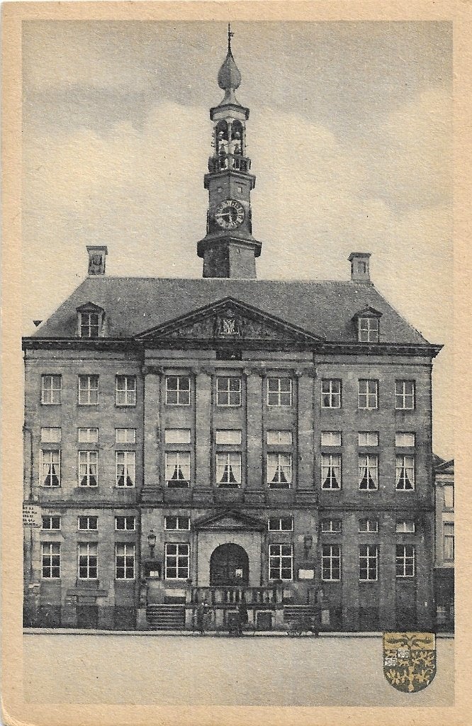 AK 's-Hertogenbosch - Stadhuis, Markt, Verzenden, 1920 tot 1940, Ongelopen, Noord-Brabant