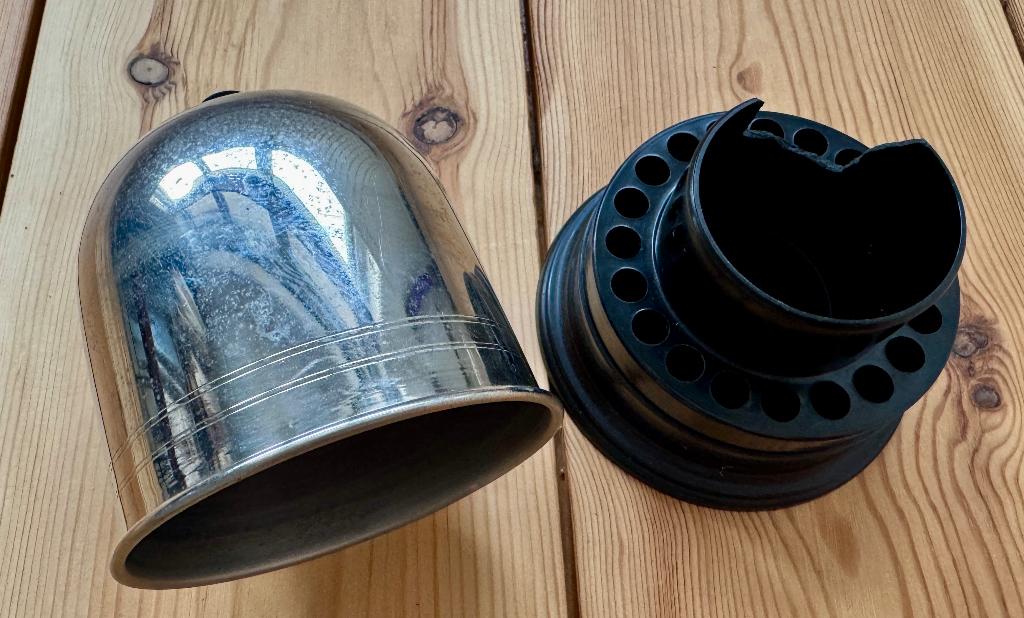 Vintage Sigarettenhouder / dispenser - Zwart Zilver - Retro, Antiek en Kunst, Ophalen of Verzenden
