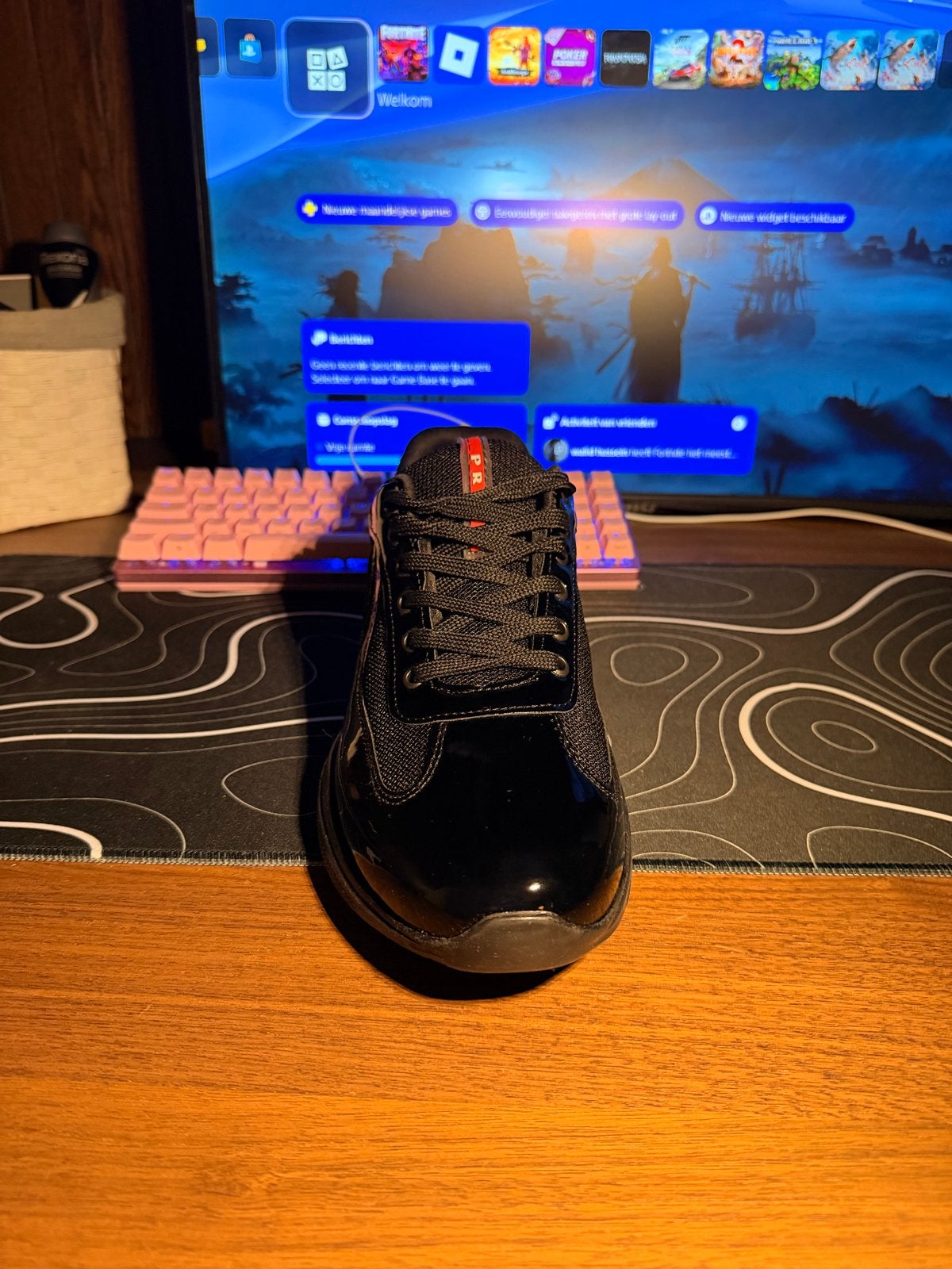 Nieuwe Prada cups maat 43 en 44, Ophalen of Verzenden, Nieuw, Zwart, Sneakers of Gympen