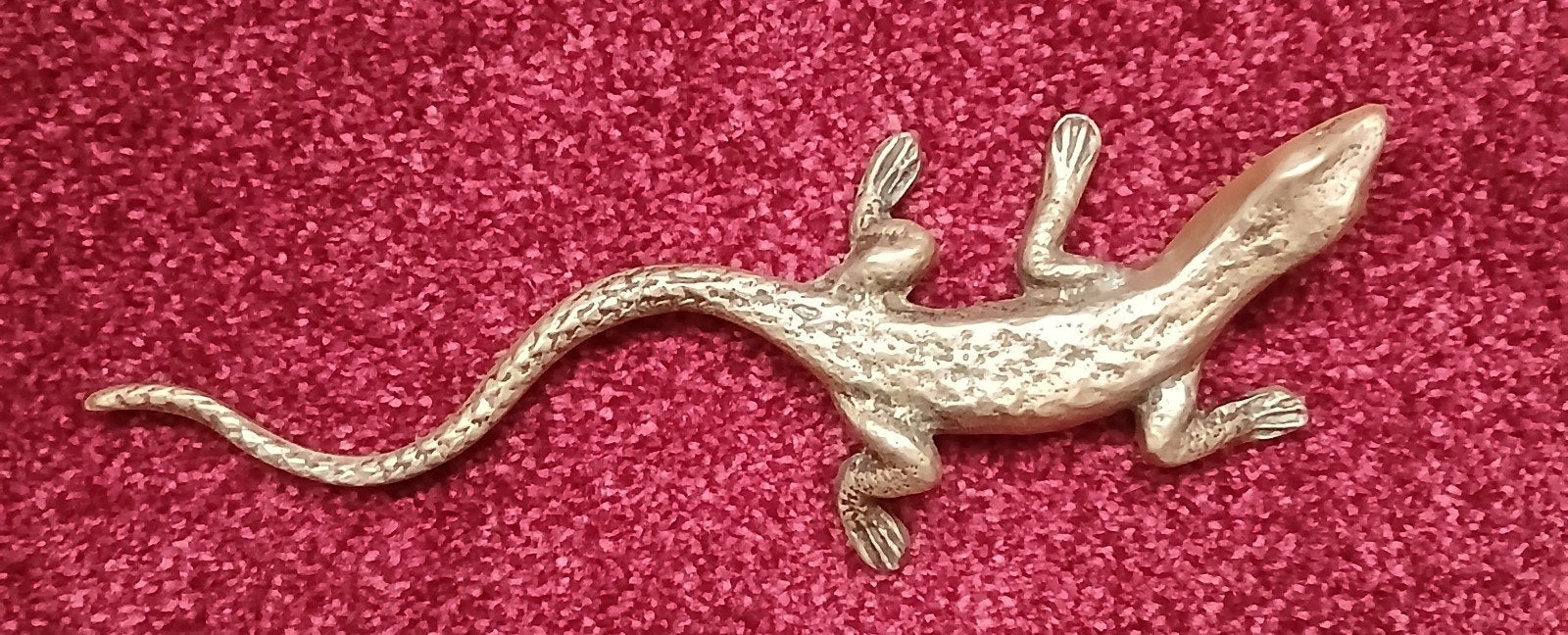 Decoratieve Hagedis Figuur - Metaal, Antiek en Kunst, Ophalen of Verzenden