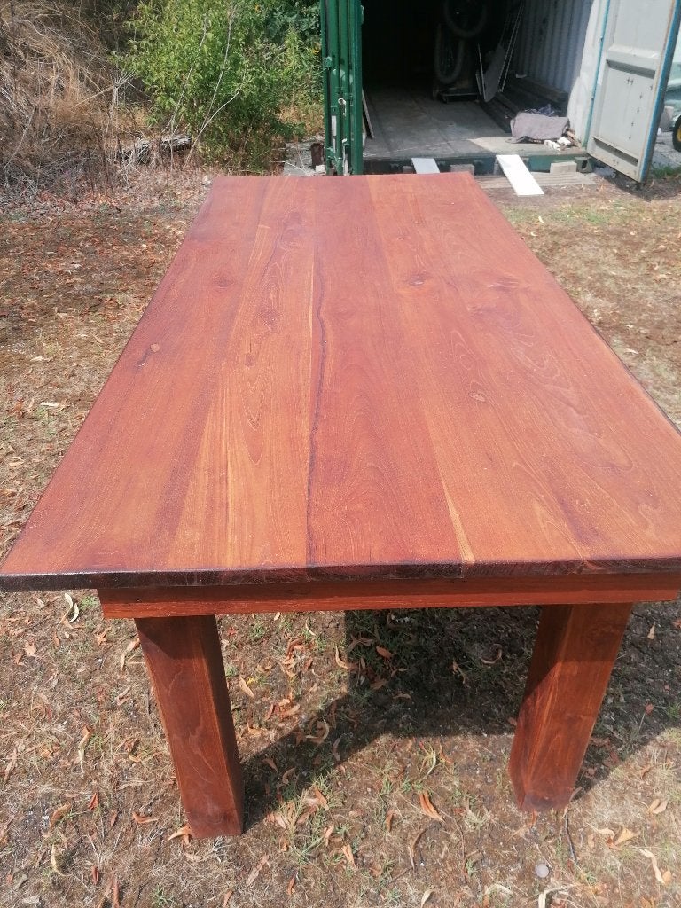 Teak Tuin-Eetkamertafel, Ophalen, Gebruikt, Rechthoekig, Teakhout