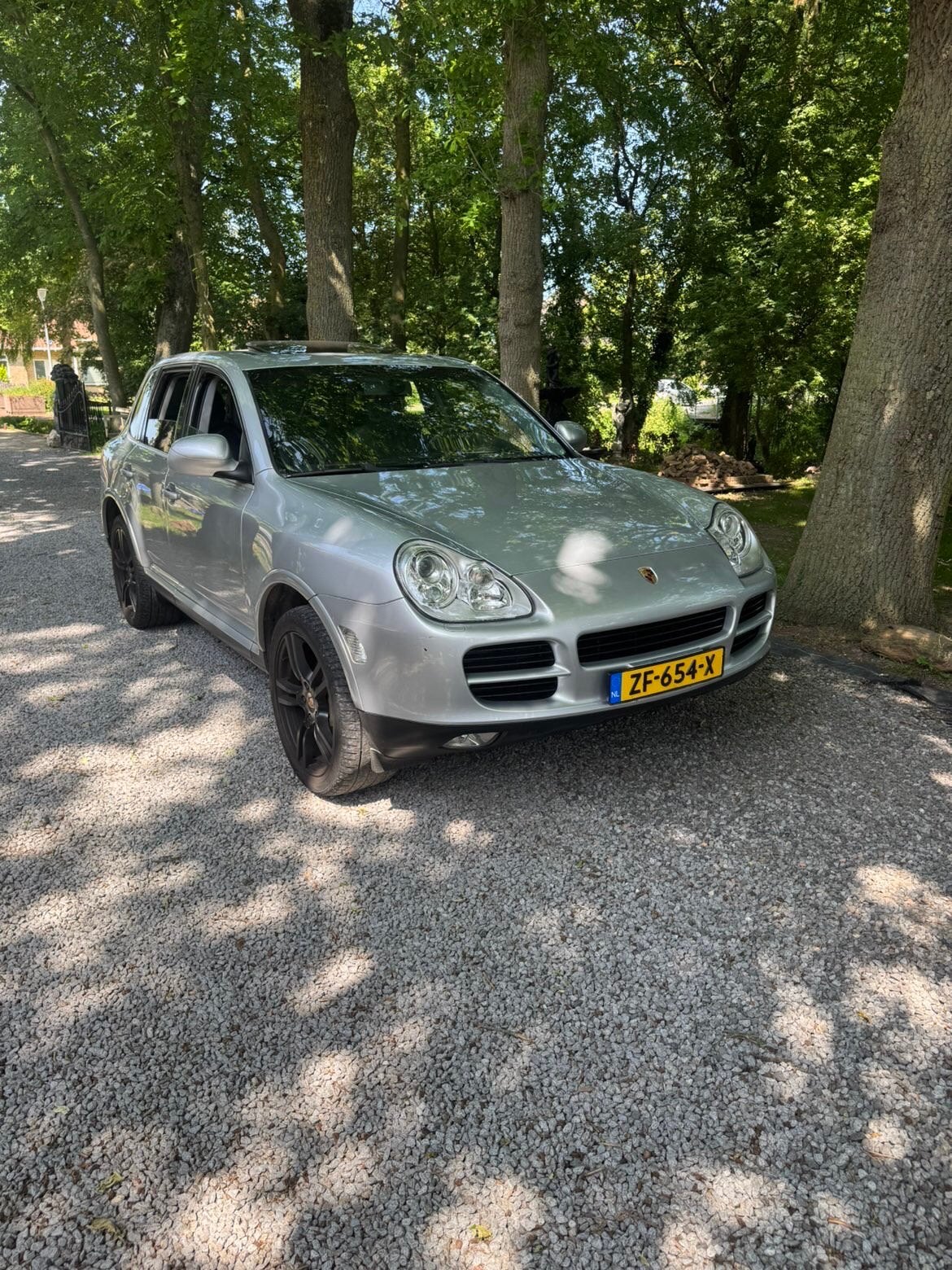 Porsche 2003 Grijs, Automaat, Cayenne, 340 pk, Leder
