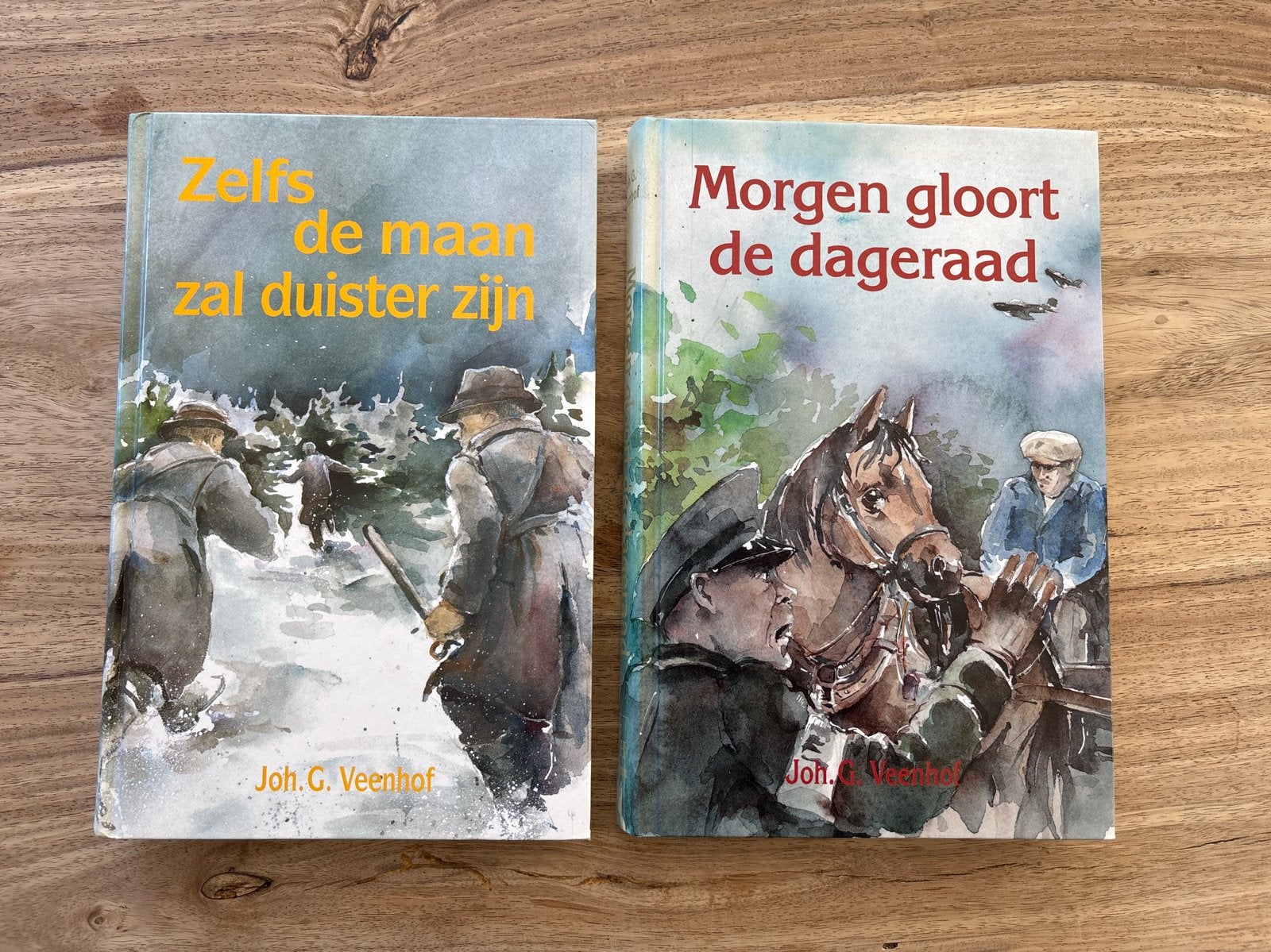 Joh. G. Veenhof - Morgen gloort de dageraad & Zelfs de maan, Boeken, Ophalen of Verzenden, Gelezen