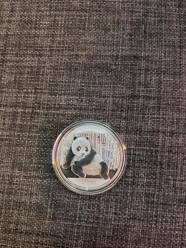 Chinese Panda 2015 1 oz silver, Ophalen of Verzenden, Zilver