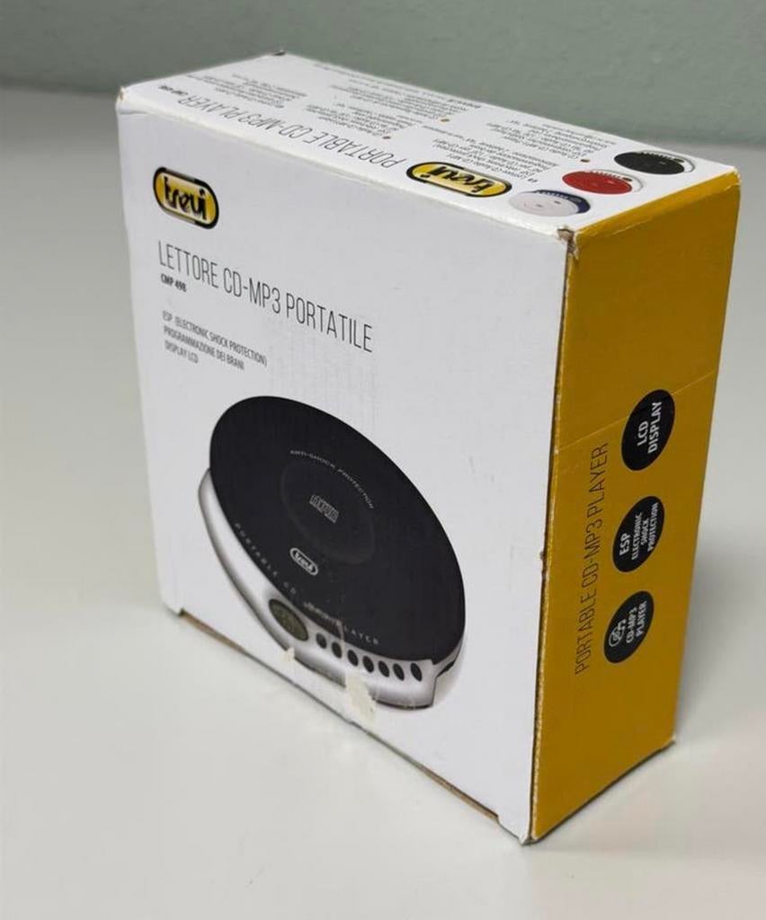 Trevi CMP-498 draagbare draadloze Discman CD-speler MP3 NEW, Ophalen of Verzenden, Discman, H, H