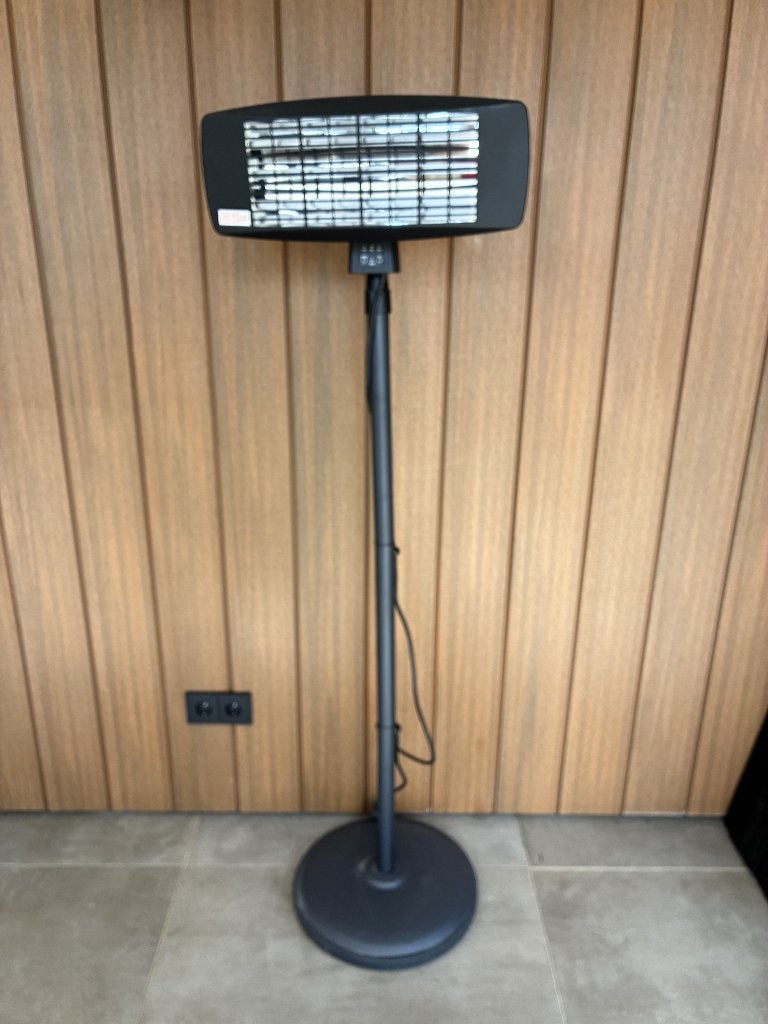 Elektrische terrasheater op standaard, Draaibaar, Vloer, Nieuw, Ophalen