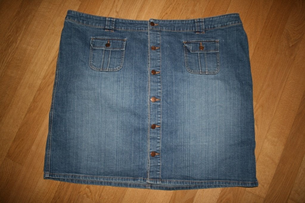 Nette spijkerrok met knopen mt. XL, Kleding | Dames, Rokken, Blauw, Maat 46/48 (XL) of groter, Ophalen of Verzenden, Zo goed als nieuw