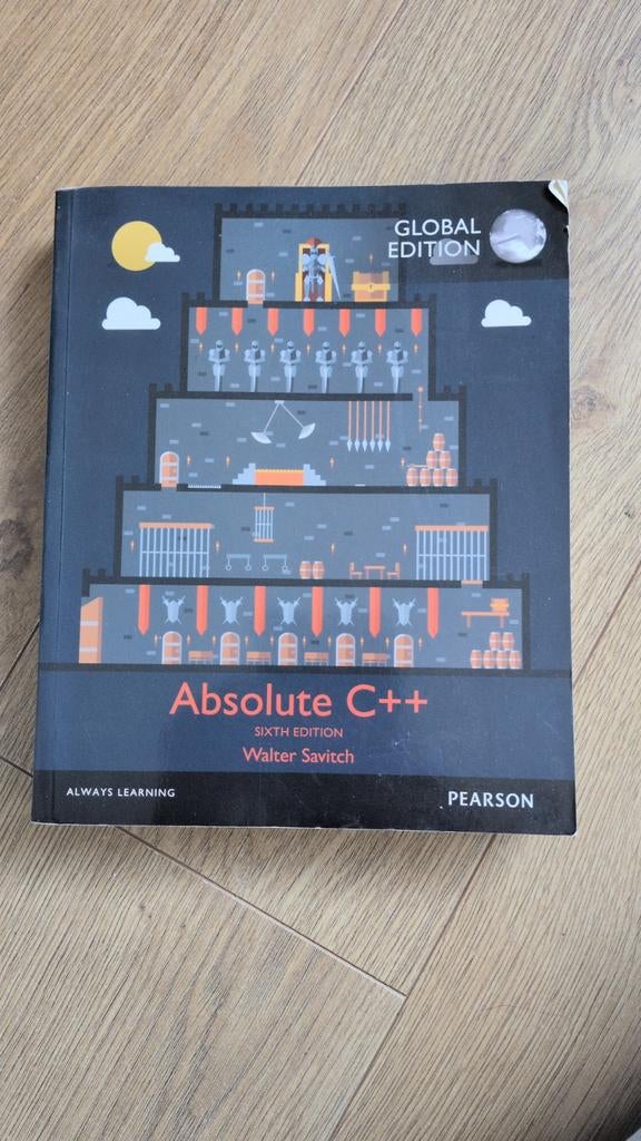 Studieboek C++: Absolute C++ Global Edition, Ophalen of Verzenden