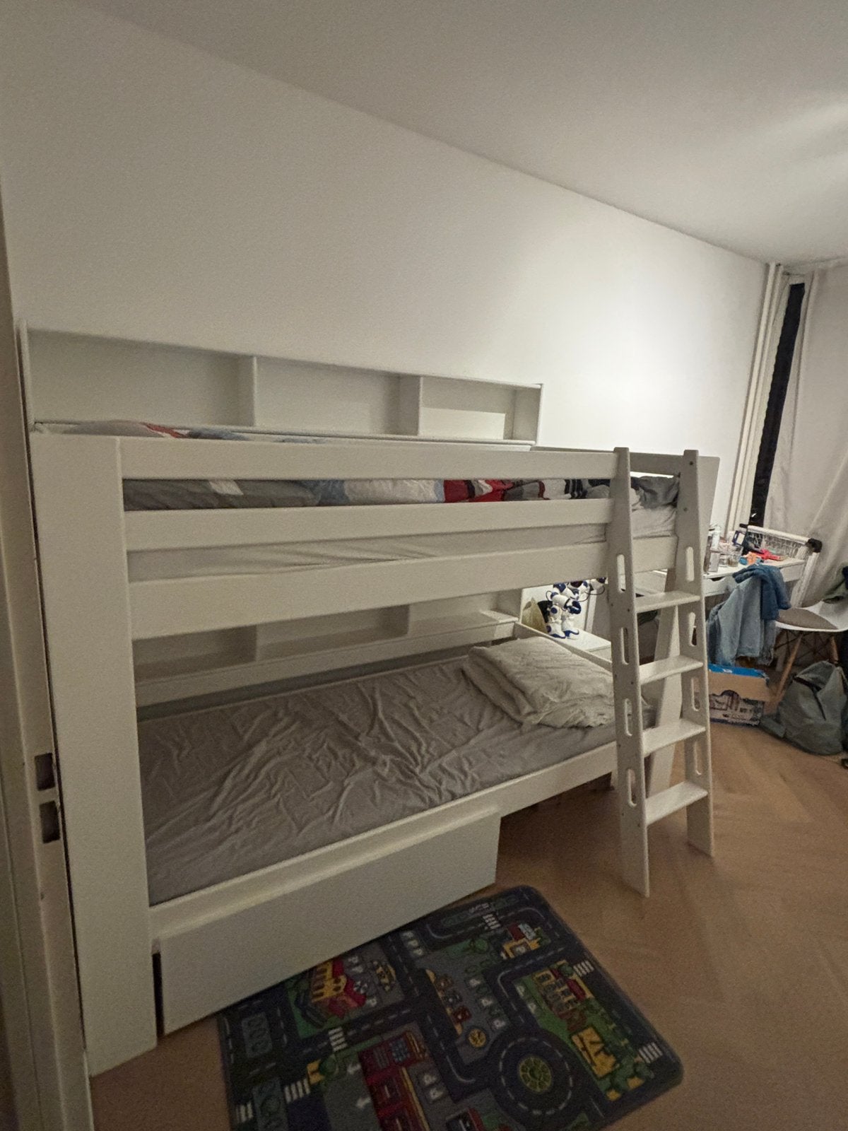 Praktische stapelbed, Ophalen, Gebruikt, 90 cm, Tweepersoons