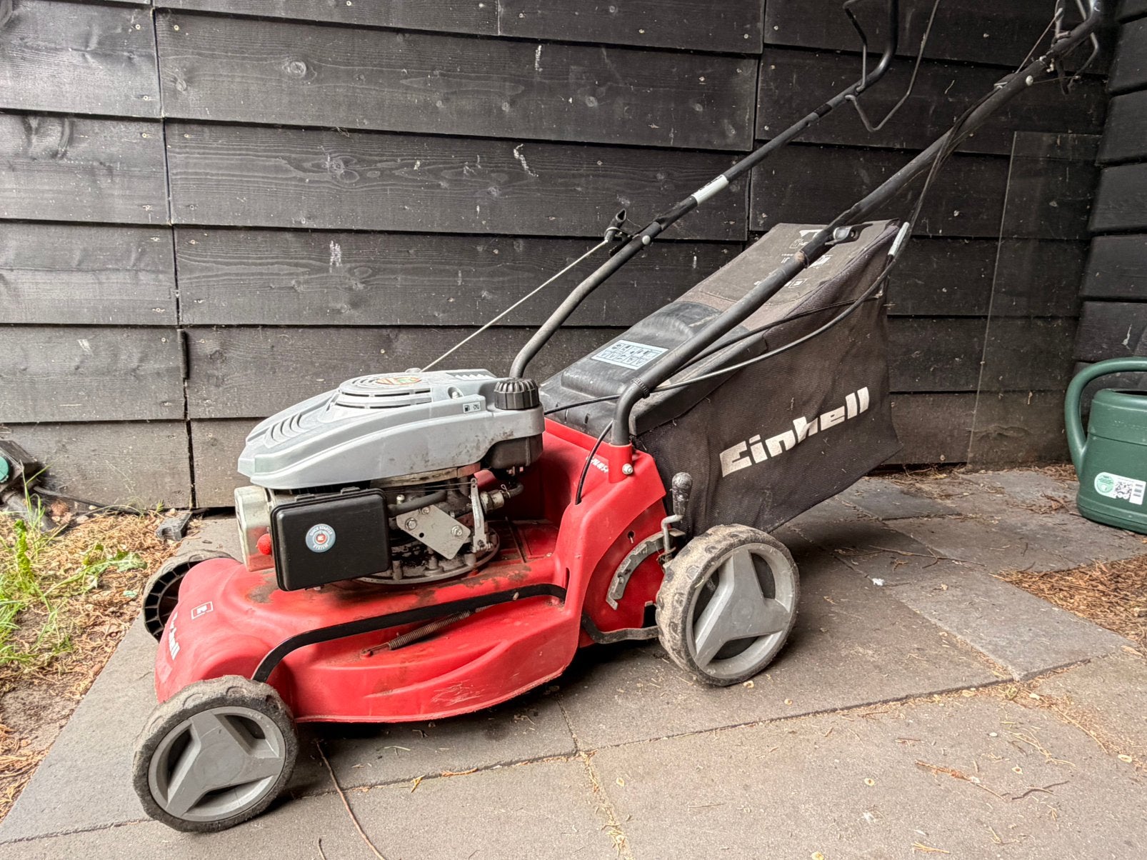 Einhell GC-PM Benzine Grasmaaier–Zelfrijdend–Goed Werkend, Cirkelmaaier, Ophalen, Zo goed als nieuw, Benzine-grasmaaier