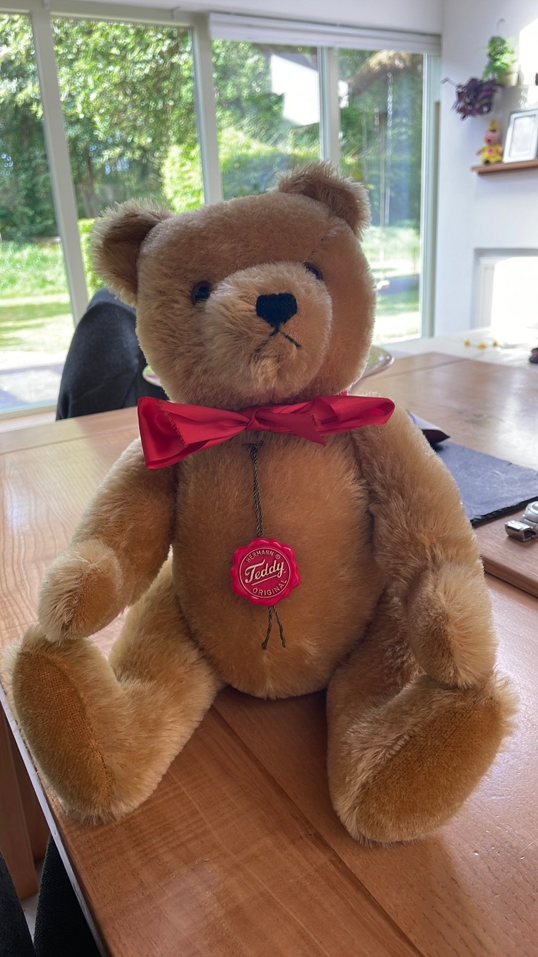 Mohair Teddy beer, Verzamelen, Beren en Cherished Teddies, Ophalen of Verzenden, Zo goed als nieuw, Stoffen beer, Overige merken