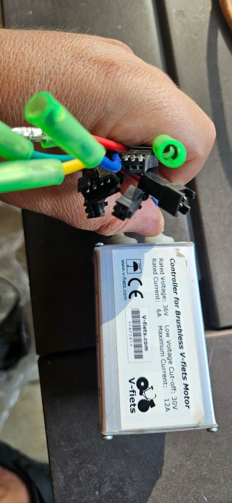 V-fietsen Controller voor Borstelloze Motor 36v ebikeV 12A, Elektrische fiets, Gebruikt, Overige materialen, Ophalen of Verzenden