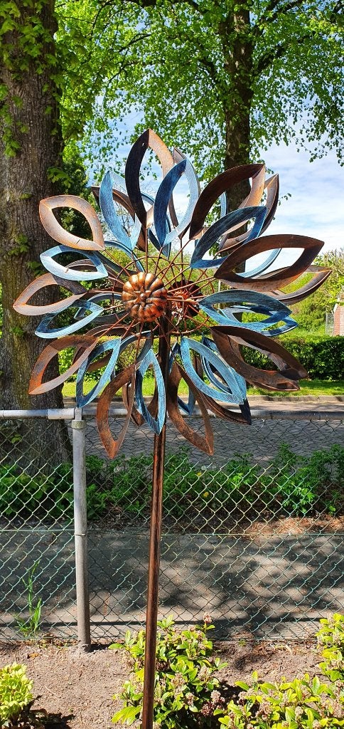WINDMOLEN / BLAUWE STER, Nieuw, Info@huisentuindecoratiemarie.nl, Huis en tuin decoratie marie, Peize