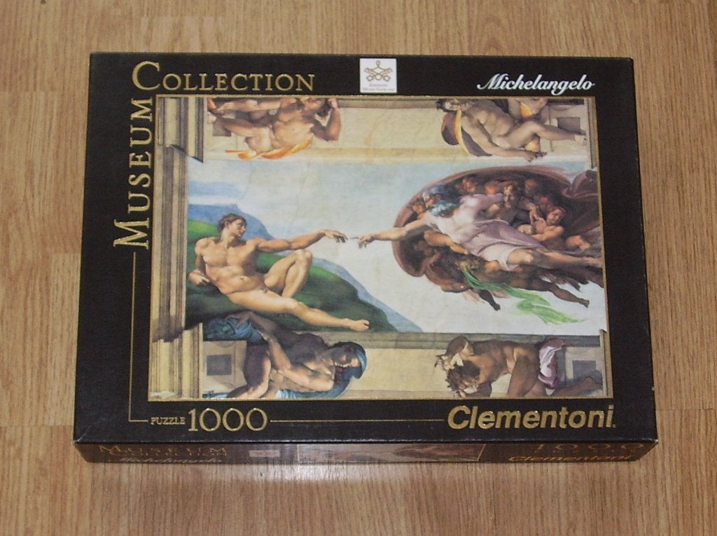 legpuzzel 1000 stukjes Michelangelo, Ophalen of Verzenden, 500 t/m 1500 stukjes, Zo goed als nieuw, Legpuzzel