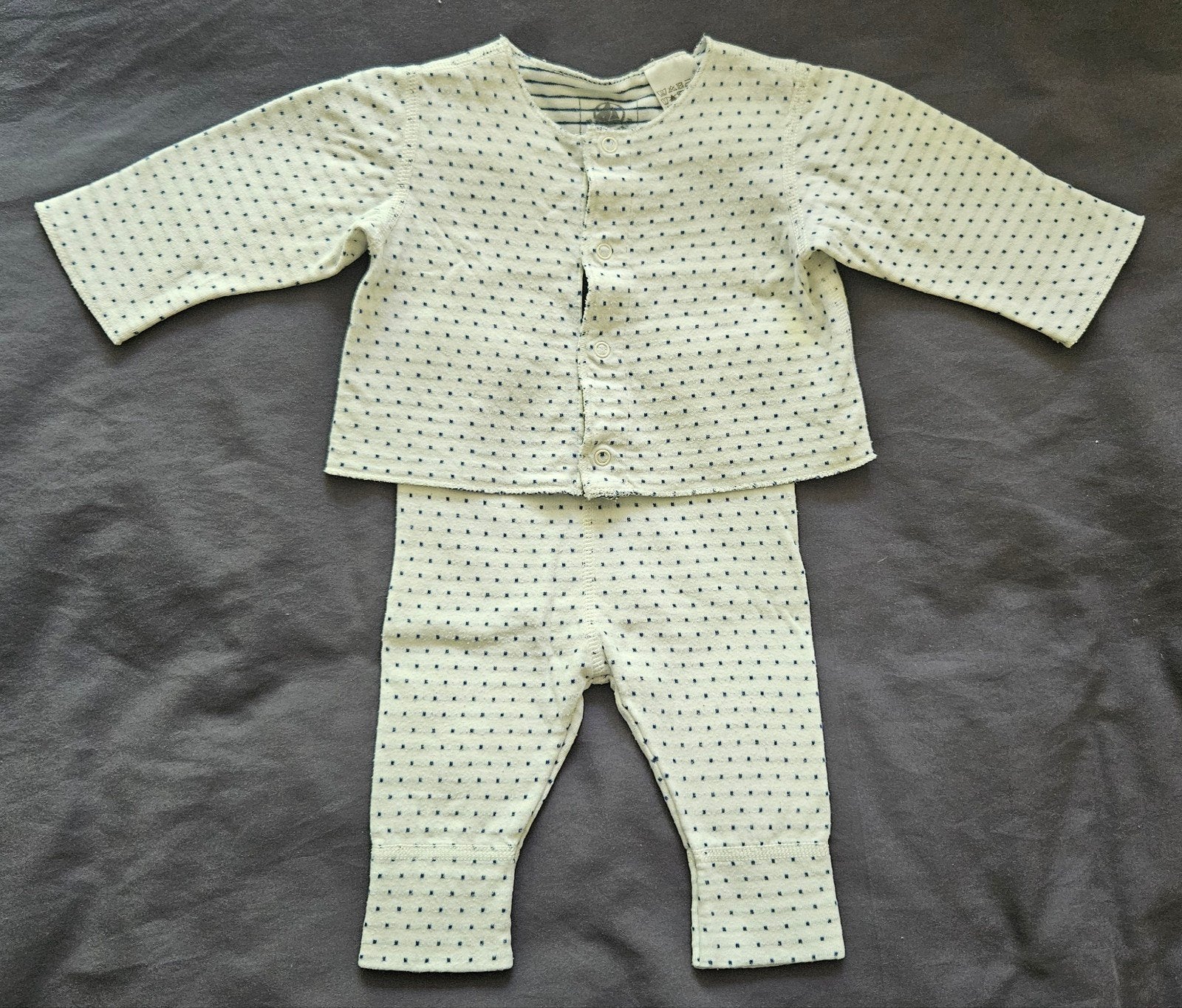 Petit Bateau gestreept setje, maat 54, Meisje, Ophalen of Verzenden, Setje, Petit Bateau