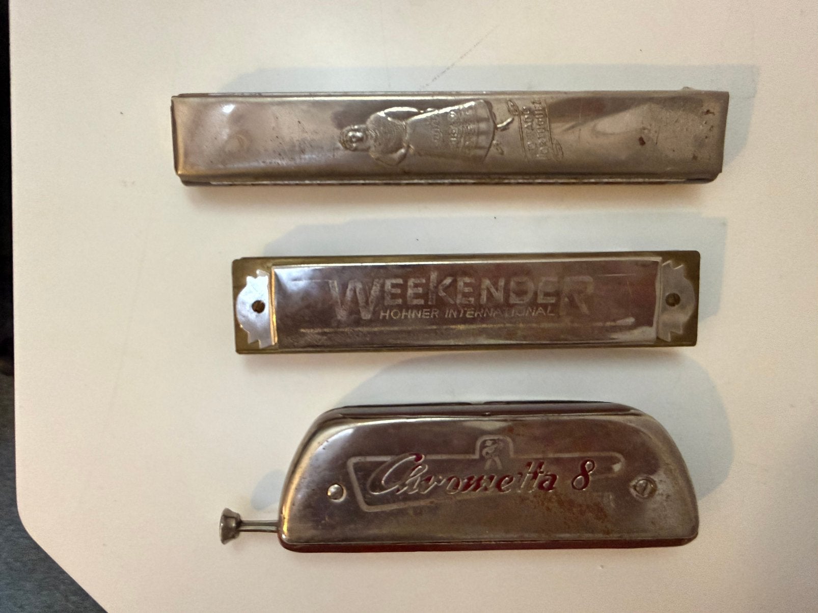 3 Hohner monharmonica’s, allen werkend, Ophalen of Verzenden, Zo goed als nieuw, Overige typen