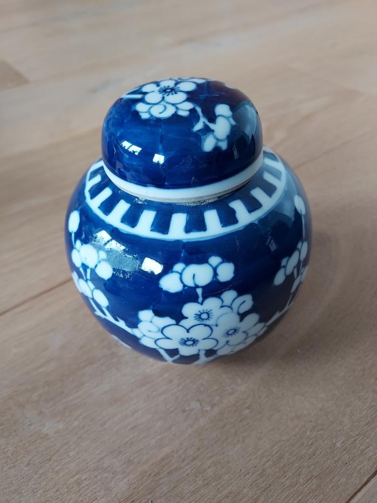 Een charmante Chinese blauw-witte gemberpot, Antiek en Kunst, Ophalen of Verzenden