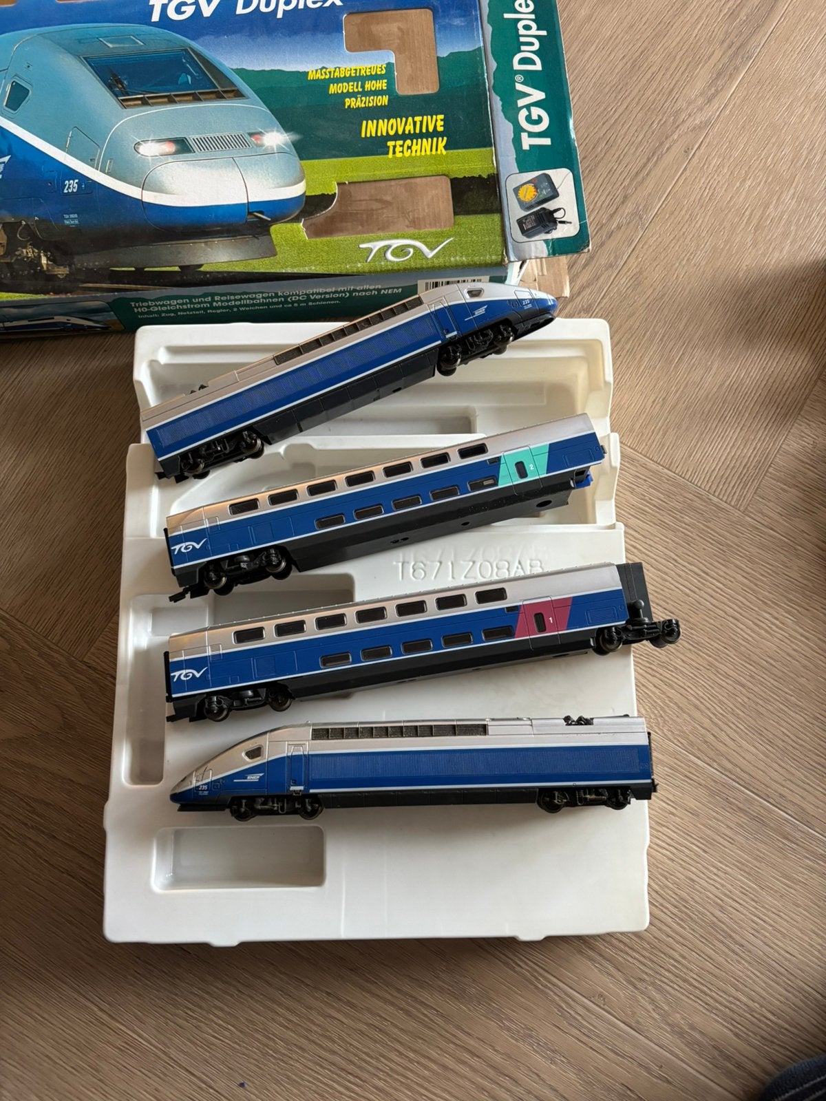 4 delige mehano tgv set, Overige merken, Gelijkstroom, Wagon, Ophalen of Verzenden