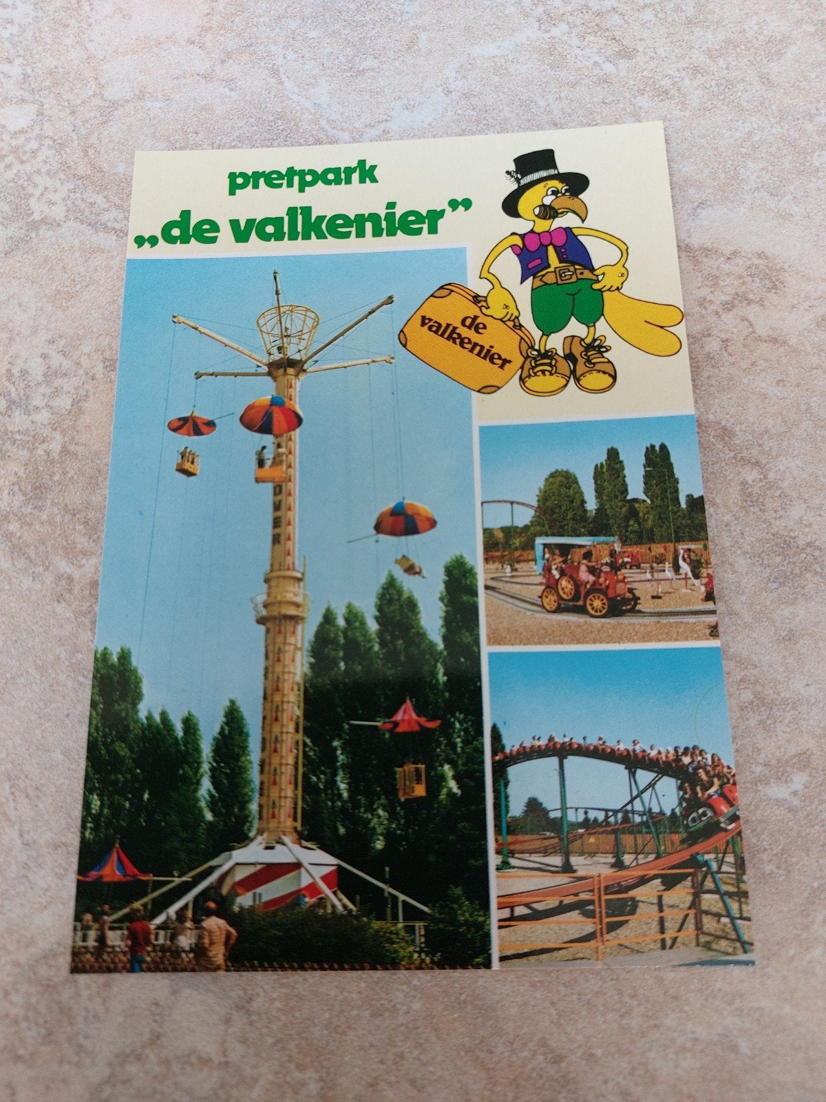 Oude ansichtkaart Pretpark De Valkenier Valkenburg, Verzamelen, Ophalen of Verzenden, 1960 tot 1980, Ongelopen, Stad of Dorp