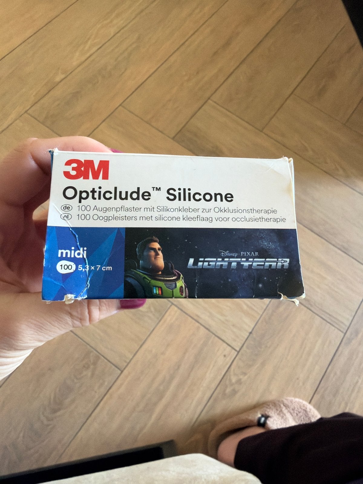 Gratis afplak sticker oog maat midi, Ophalen of Verzenden