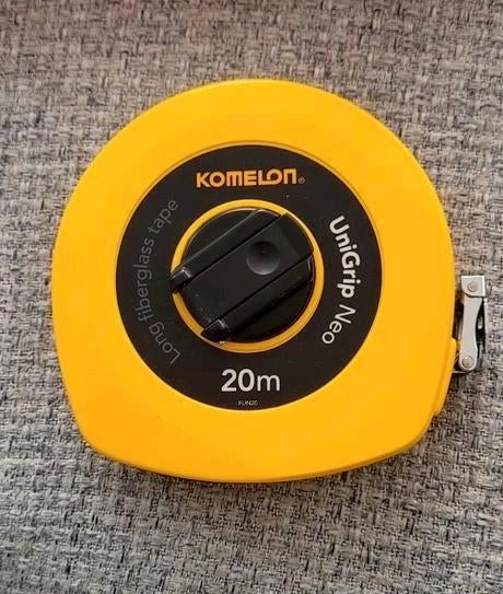 Nieuwe Komelon Unigrip Neo Glasfiber rolmaat 20 meter, Ophalen of Verzenden, Nieuw